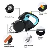 Double-Ended Retractable Leash, Suitable For Two Dogs, 360&deg; Anti-Entanglement Rotating Belt, 3M Retractable Belt, With Lighting Function, Double-Ended Pet Leash, Comfortable Grip, Convenient Dog Walking