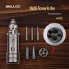 BELLOC titanium alloy ratchet screwdriver retro edc with built-in bit and portable multi-functional combination tool