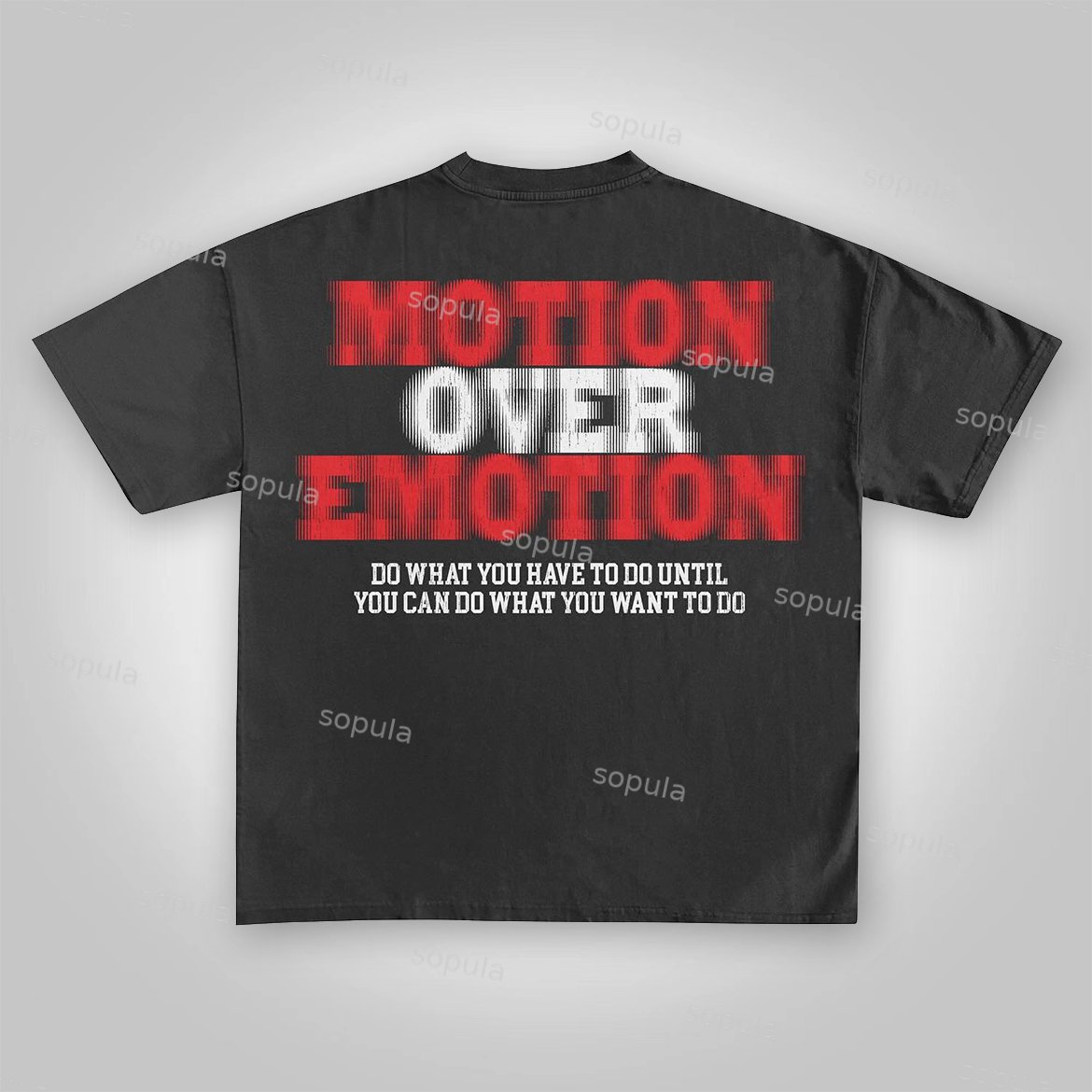 Sopula MOTION OVER EMOTION Graphics Cotton T-Shirt - Sopula｜Premium Graphic Tees & Graphic Clothing
