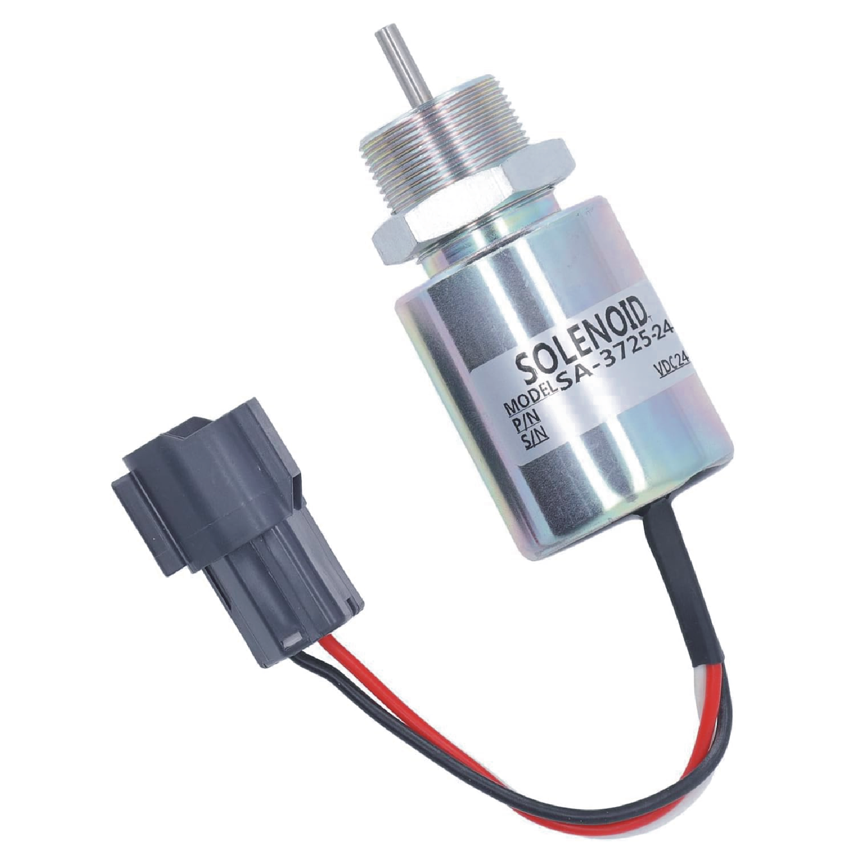 Shutoff Solenoid 24V SA-3725-24  Compatible with Mitsubishi S4L S3L L3E S3L2 Volvo EC15 Toro 223D