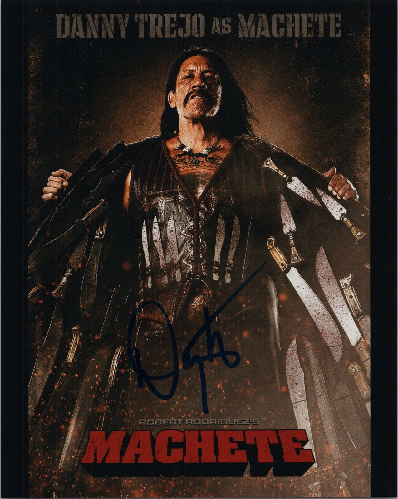 ~~ DANNY TREJO Authentic Hand-Signed MACHETE