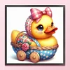 Cute Duck-18CT Stamped Cross Stitch 20*20cm/7.87*7.87in