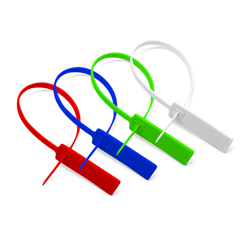 Security zip lock RFID seal customized disposable tamper proof UHF RFID plastic seal