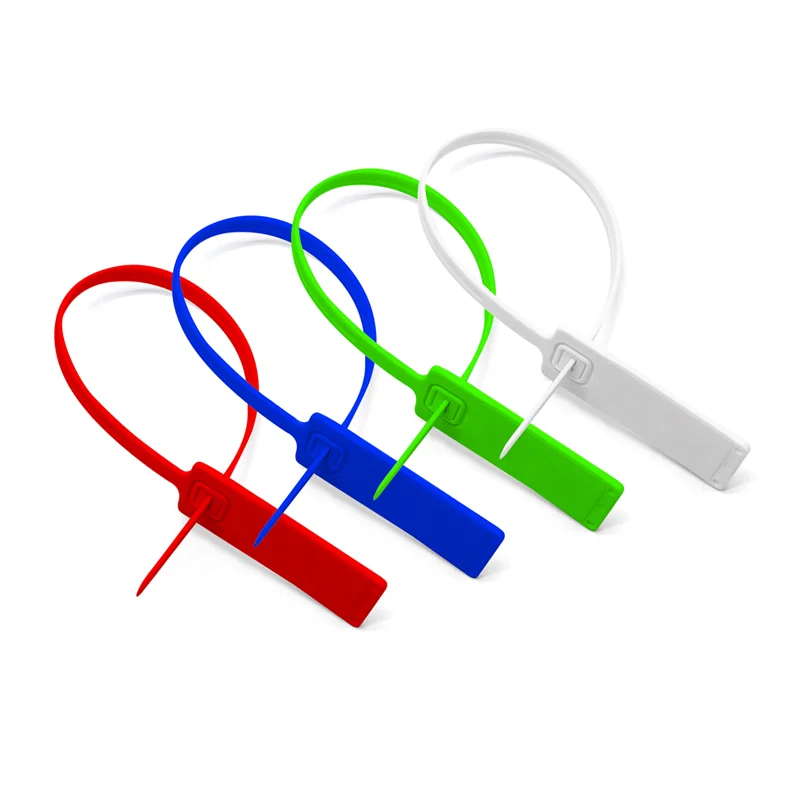 Security zip lock RFID seal customized disposable tamper proof UHF RFID plastic seal