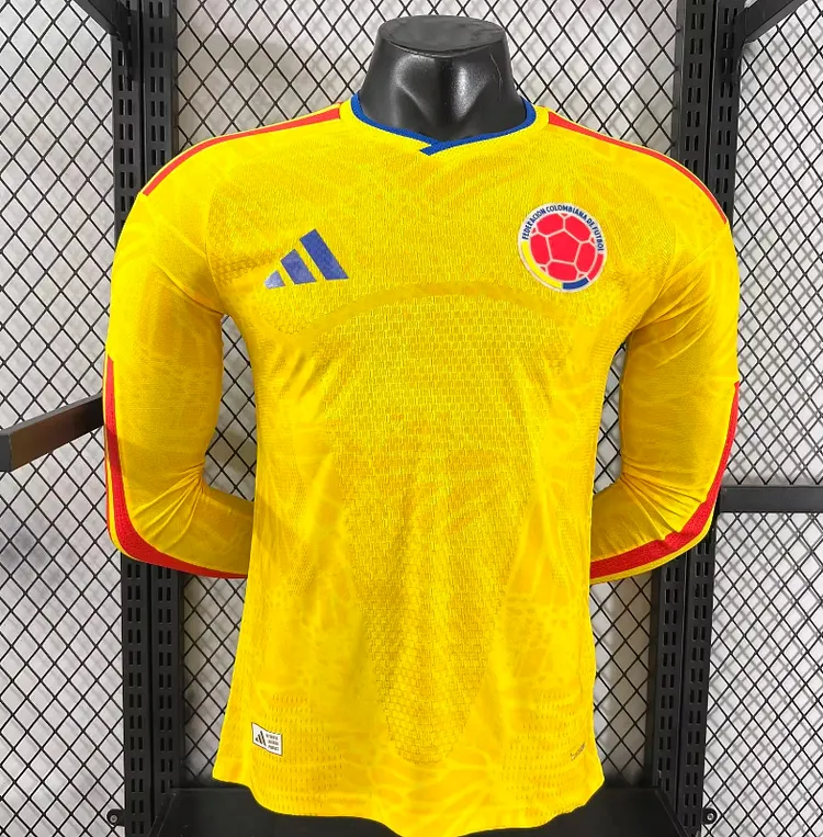 2026 Colombia Home Long Sleeve Jersey - Player Edition