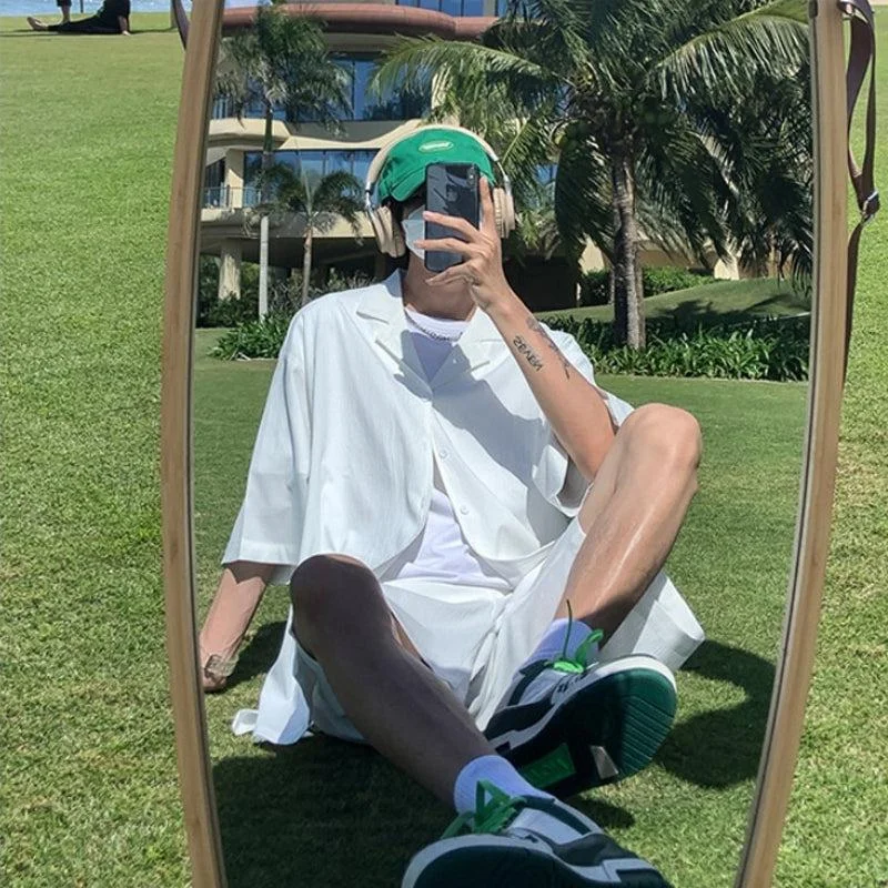 Brownm Boy Shirt and Shorts Two Piece Set