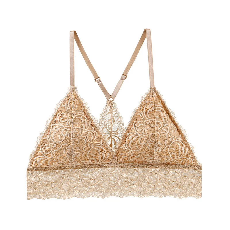 Billionm Lace Bras Push Up Bra for Women Pushup Padded Bralette Wire Free Cup Black/white/skin Summer Thin Chest Wrap