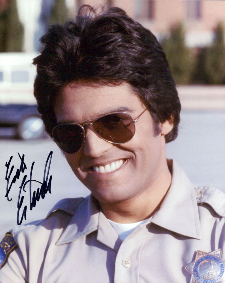 Erik Estrada (Chips) signed authentic 8x10 Photo Poster painting COA