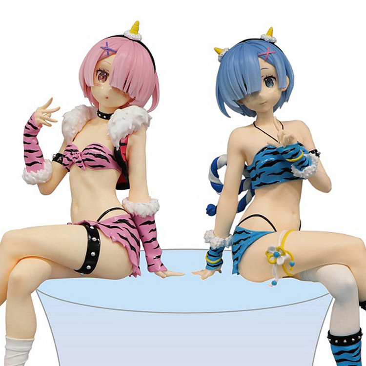 Furyu Re:Zero Starting Life in Another World Rem & Ram (Demon Costume) Noodle Stopper Figure Set