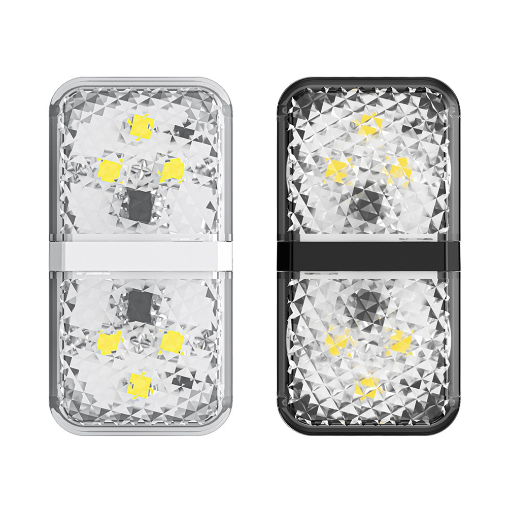 

Bases 6 LEDs Car Door Opening Warning Lights Flashing Anti Collision Lamps, White, 501 Original