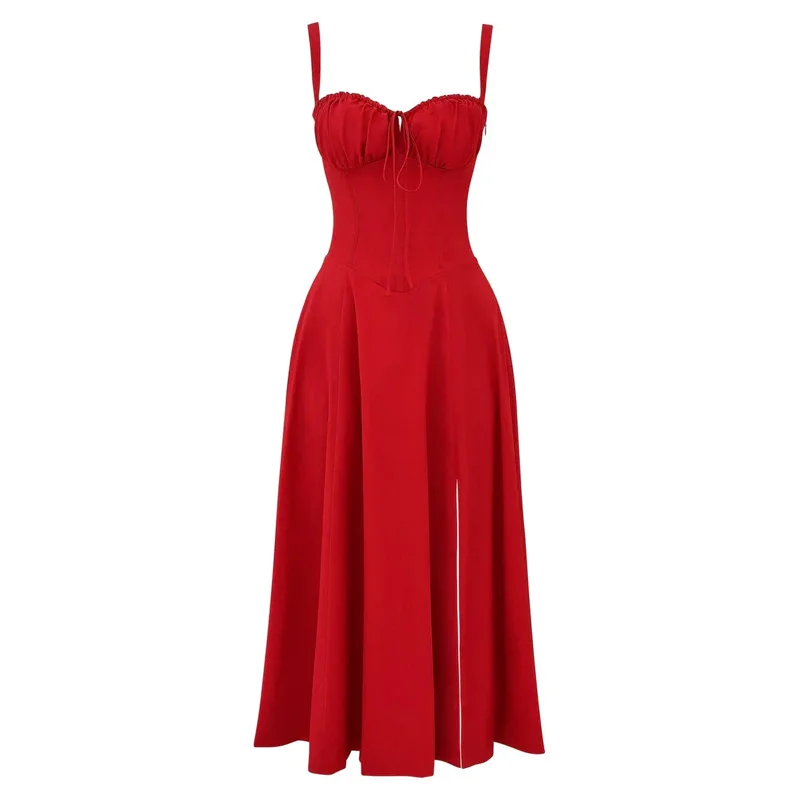 Floral Bustier Midriff Waist Shaper Dress