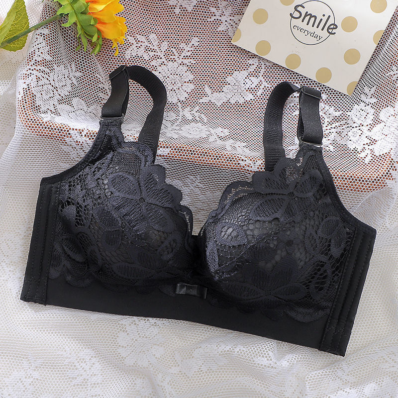 Aiyuzuo Thickened Extra Thick 12cm Small Chest Flat Chest Gathered Bra No Steel Ring Extra Thick 8cm Bra Closed Breast Sexy Underwear