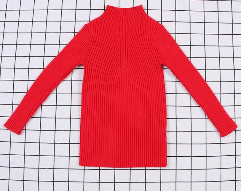 Baby Girls Ribbed Sweater 2019 Girls Sweaters Solid Candy Color Boys Sweaters Autumn New Knitted Kids Clothing Girls Pullover