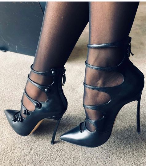 Custom Strappy Pointed Toe Stiletto Heels Pumps Vdcoo