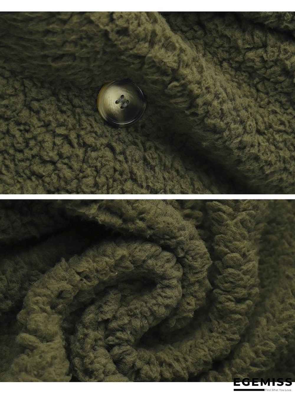 Casual Long Sleeve Faux Fur Outerwear | EGEMISS