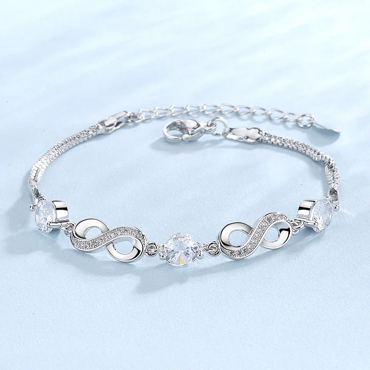 8-shaped zircon bracelet