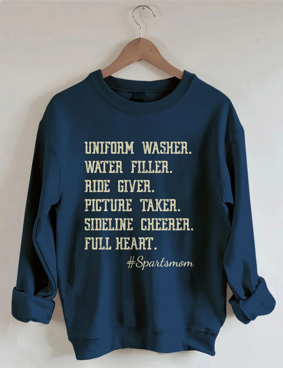 Uniform Washer Water Filler Ride Giver Picture Taker Sideline Cheerer Full Heart Sweatshirt
