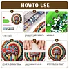 (US Only)Acrylic 2D Flat Indian Shield DIY Hanging Diamond Art Kits Wall Door Decoration