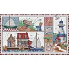 (Counted/Stamped)Seaside Impression-14CT Cross Stitch 41*25cm/16.14*9.84in