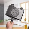 Cast Iron Egg Frying Pan Pre-Seasoned Skillet Chefs Pan for Indoor & Outdoor Use