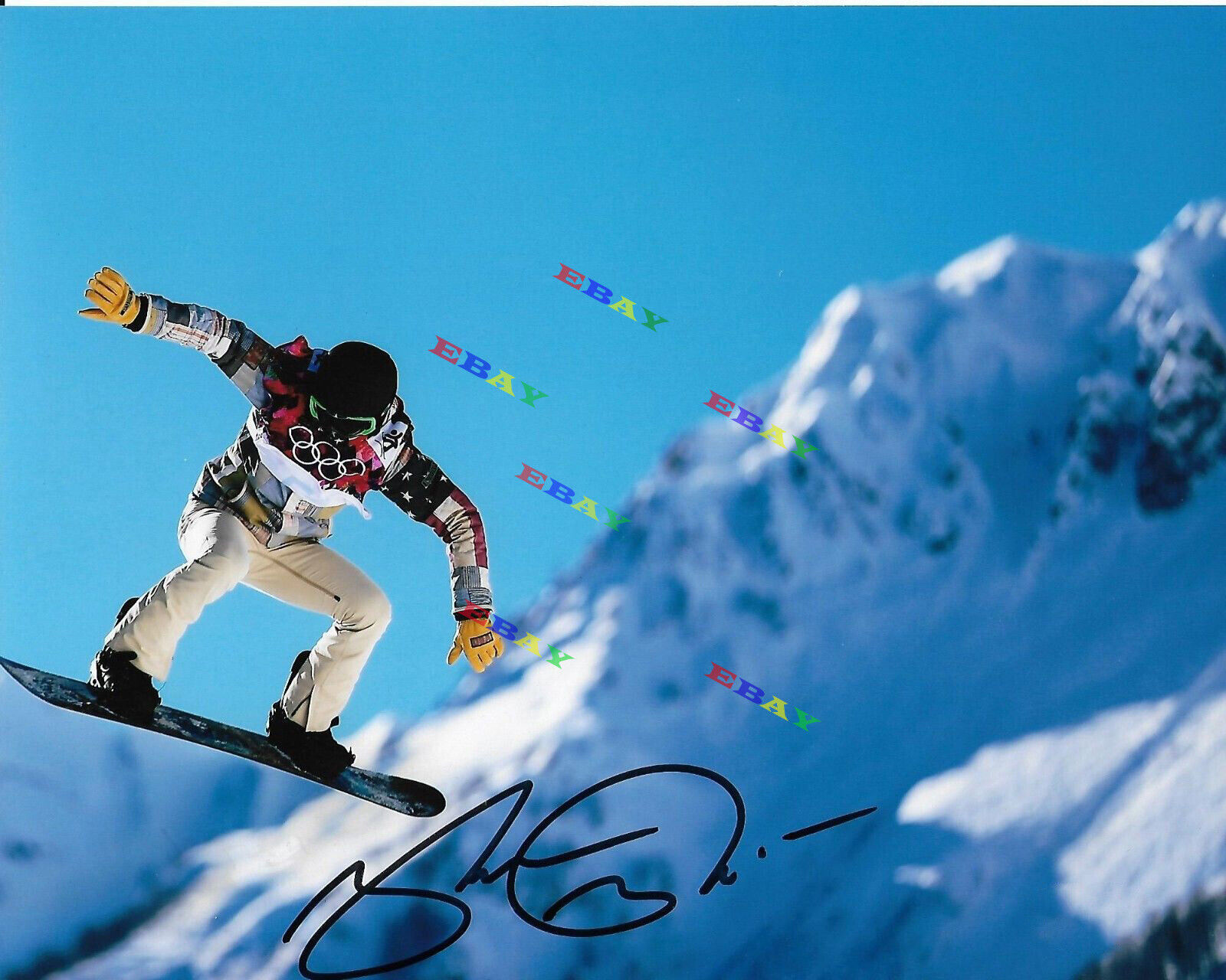 SHAUN WHITE SNOWBOARD OLYMPICS GOLD Autographed Signed 8x10 Photo Poster painting Reprint