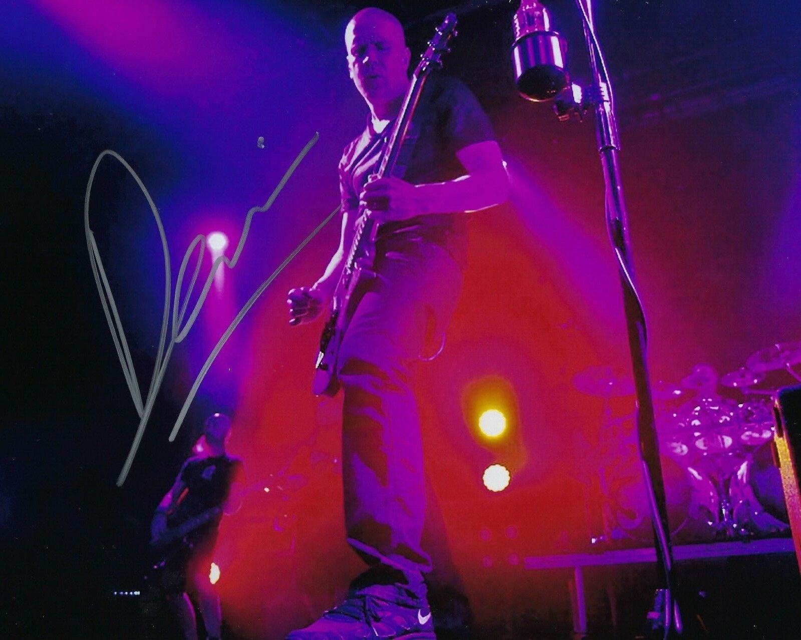 GFA Strapping Young Lad Project * DEVIN TOWNSEND * Signed 8x10 Photo Poster painting D3 COA