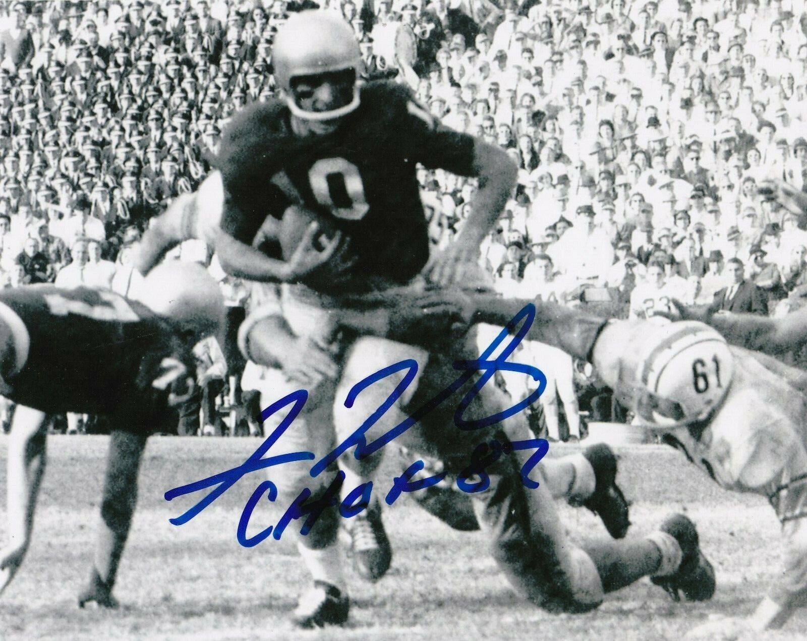 FRAN TARKENTON GEORGIA BULLDOGS CHOF 87 ACTION SIGNED 8x10