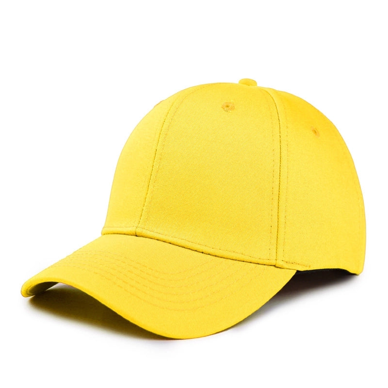 Unisex Minimalist Solid Color Curved Eaves Baseball Cap