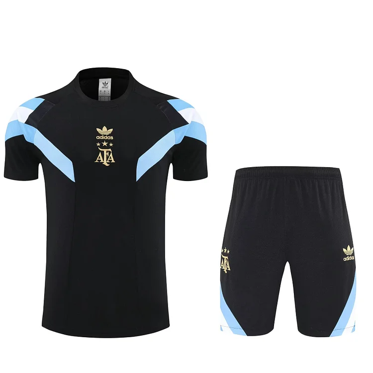25/26 Argentina Black Training Suit Adult Set