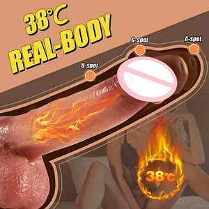 6.3-Inch Realistic Dildo Vibrator with 9 Vibration Modes, 3 Thrusting Functions, Swing Action, and Intelligent Heating