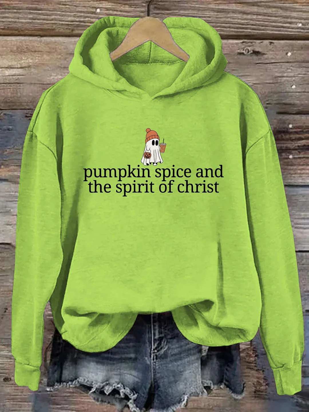 Cute Ghost Pumpkin Spice Coffee Hoodie