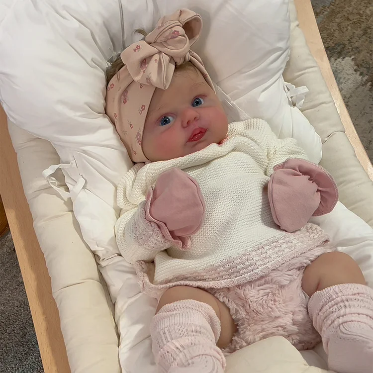 [Pre-order] 12"&16"& 20" Fully Squishy Baby Boy or Girl,Lifelike & Realistic Handmade Soft Silicone Baby Doll Kain and Vidosa