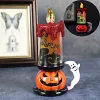 Halloween Decoration Props Skull Pumpkin Candle Light LED Glowing