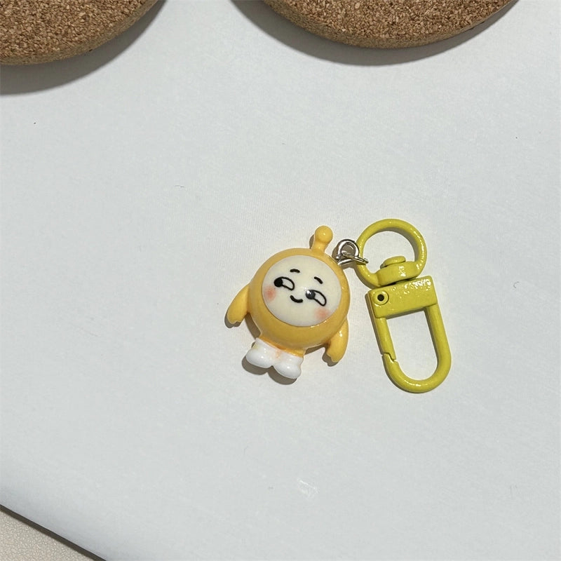 Colorful Keychain Egg Party Pendant Cyber Celebrity Cartoon Hanging Ornaments Strange Cute Egg Matching Girls’ Accessories