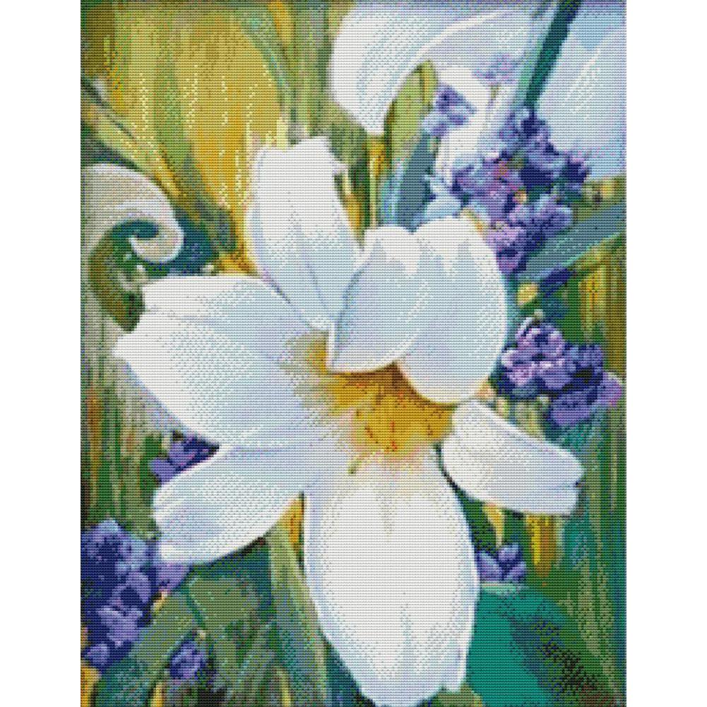 

lily - 14CT Stamped Cross Stitch - 55*44cm, 501 Original