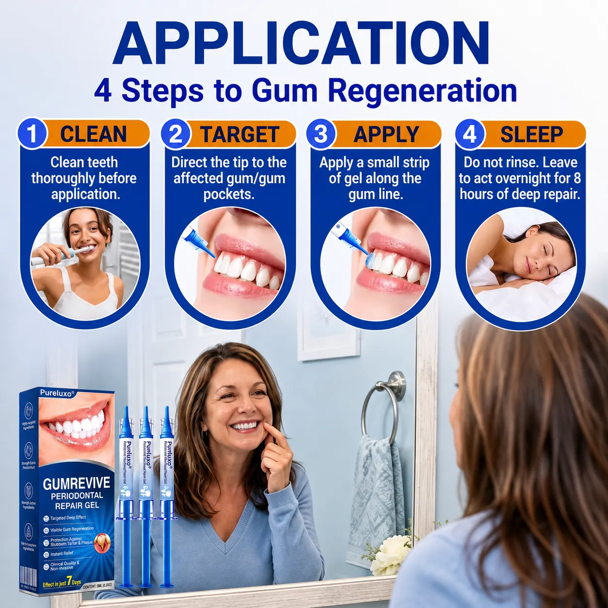 Evening oral-care routine