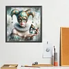Diamond Painting-5D Full Round Drill Clown(40*40 CM)