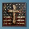 American Cross-Paint by Numbers Acrylic Painting 40*40CM