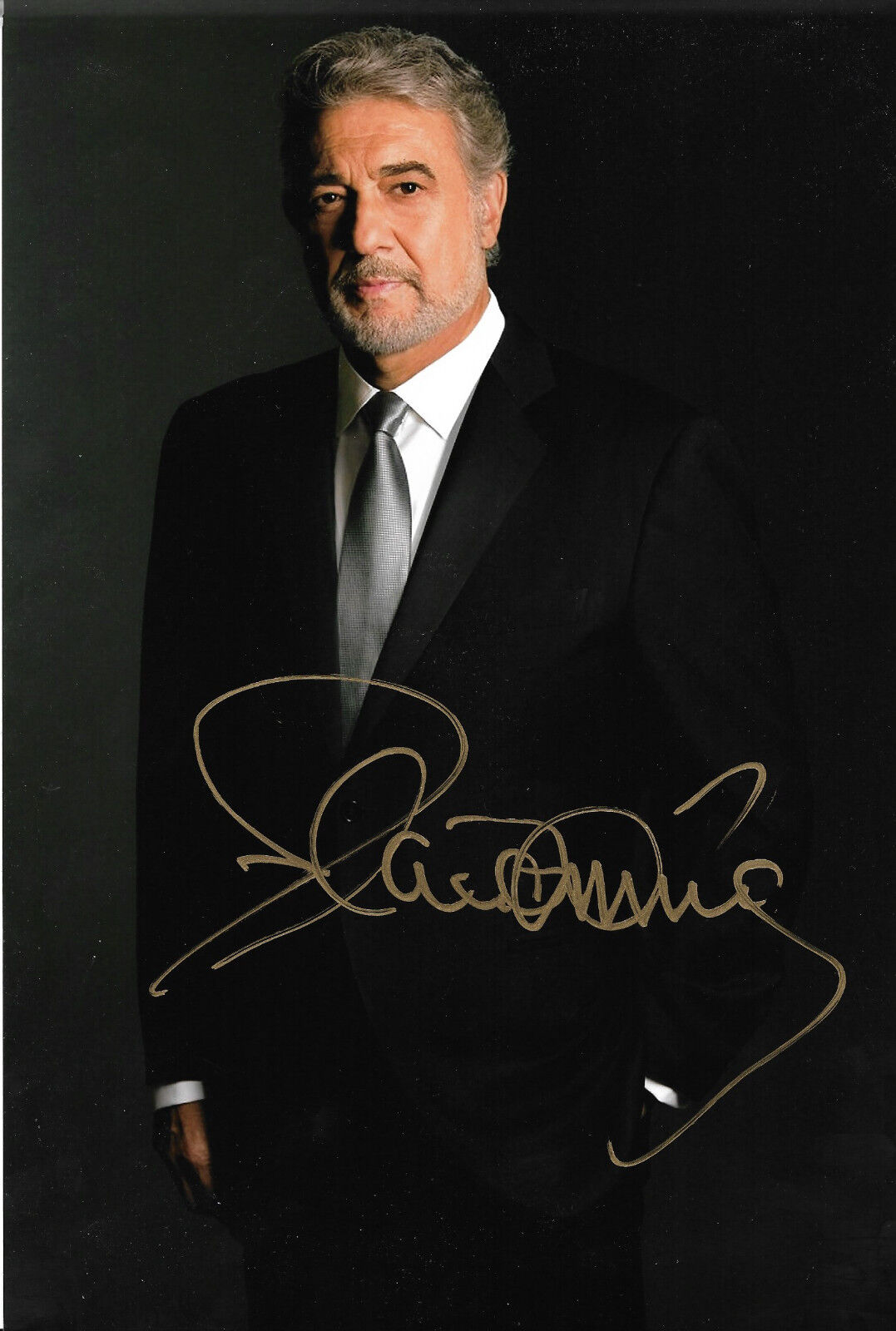 Placido Domingo Opera signed 8x12 inch Photo Poster painting autograph