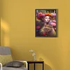Diamond Painting-DIY Full Round Drill Flower Fairy Cat