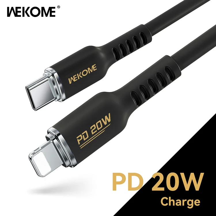 WEKOME 100W Type C Fast Charging Liquid Silicone Cable iPhone