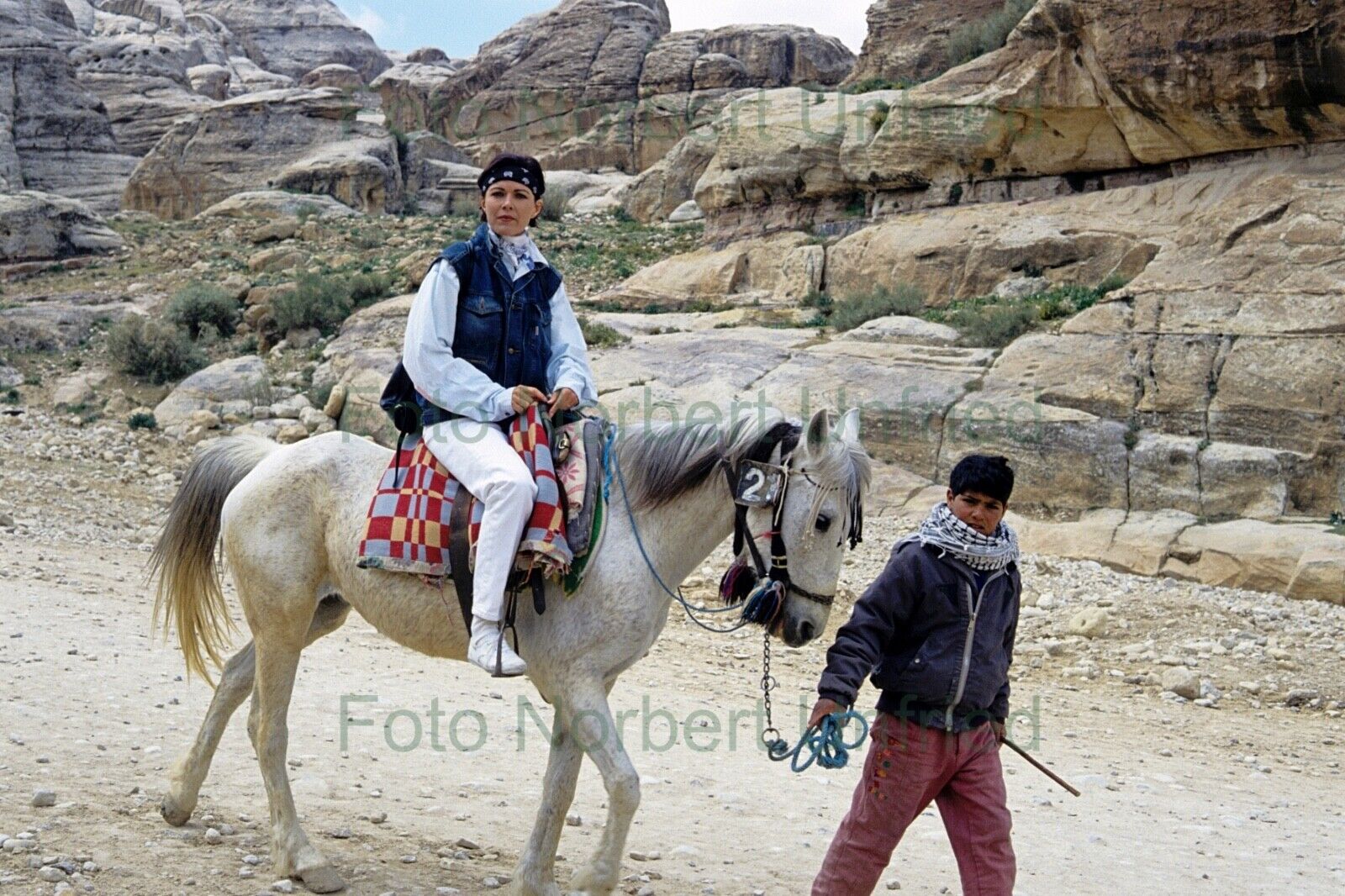 Anja Kruse zu Pferd - Foto 20 x 30 cm ohne Autogramm (Nr 2-28