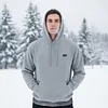 USB Electric Heated Hoodie with 17 Zones Heating Sweatshirt for Men Women Winter