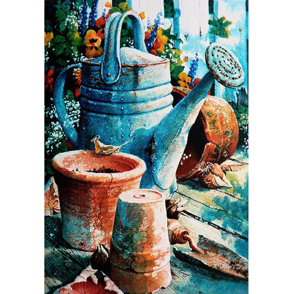 

Old Time Corner - Round Drill Diamond Painting - 30*45CM, 501 Original