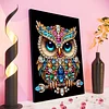 (Pre-Framed)Owl-Special Shape Diamond Painting Kit(30x40cm)