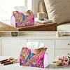 DIY Diamond Art Tissue Box Holder Bird PULeather Diamond Art Desktop Organizer Resin Rhinestone Storage Organizers Gem Art Home Office Decor Craft Gift for Women