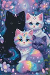 Luxury AB Velvet Diamond Painting Kit - Cat