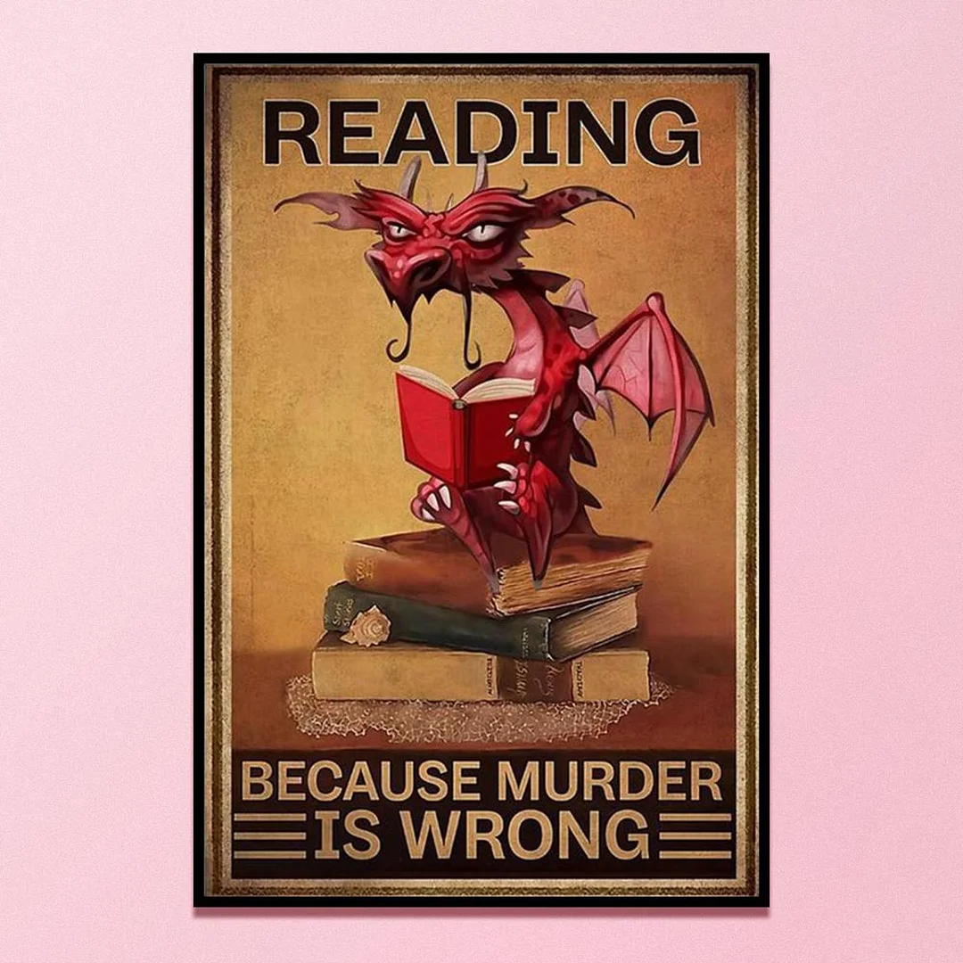 Full Embroidery Book Dragon Printed Cross Stitch 11CT 3 Strand Cotton Kit