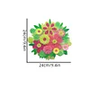 DIY Diamond Painting Suncatcher Hanging Pendant Kit(Flowers)