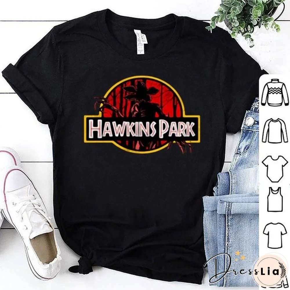 Demogorgon Hawkins Park Stranger Things, Shortsleeve T-Shirt